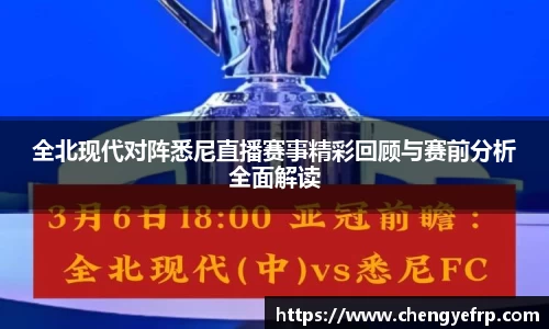 全北现代对阵悉尼直播赛事精彩回顾与赛前分析全面解读